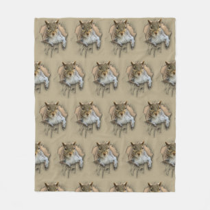 Couverture Polaire Écureuil de chemise arraché