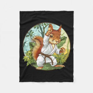 Couverture Polaire Écureuil de judo Nature Arts martiaux Kickboxing