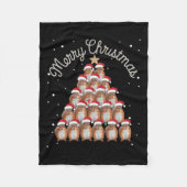 Couverture Polaire Écureuil Noël Arbre d'écureuil Arbre de Noël 2 (Devant)