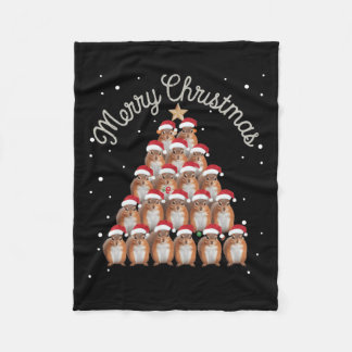 Couverture Polaire Écureuil Noël Arbre d'écureuil Arbre de Noël 2