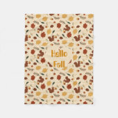 Couverture Polaire Écureuils customisés Forêt d'automne (Devant)