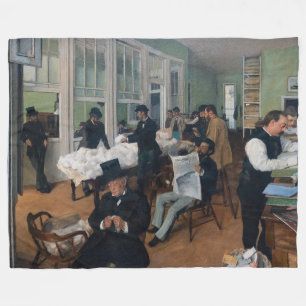 Couverture Polaire Edgar Degas - Bureau de coton à la Nouvelle-Orléan