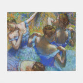 Couverture Polaire Edgar Degas - Danseurs Bleus (Devant (Horizontal))
