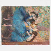Couverture Polaire Edgar Degas - Danseurs en bleu (Devant (Horizontal))