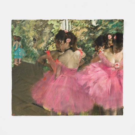 Couverture Polaire Edgar Degas - Danseurs en rose (Devant (Horizontal))