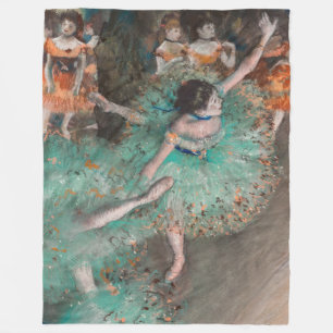 Couverture Polaire Edgar Degas - Swaying Dancer / Danseuse en vert