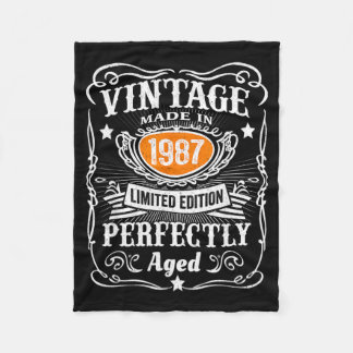 Couverture Polaire Édition 1987 Lied Vintage Cadeaux 40 ans 40 ans