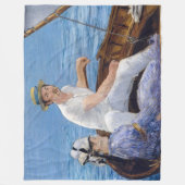 Couverture Polaire Edouard Manet - En bateau (Devant)