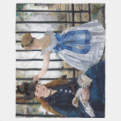 Couverture Polaire Edouard Manet - Le Chemin De Fer (Devant)