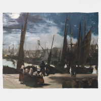 Edouard Manet - Le Port de Boulogne au clair de lu