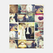 Couverture Polaire Édredon de photo de mémoire de famille (Devant)