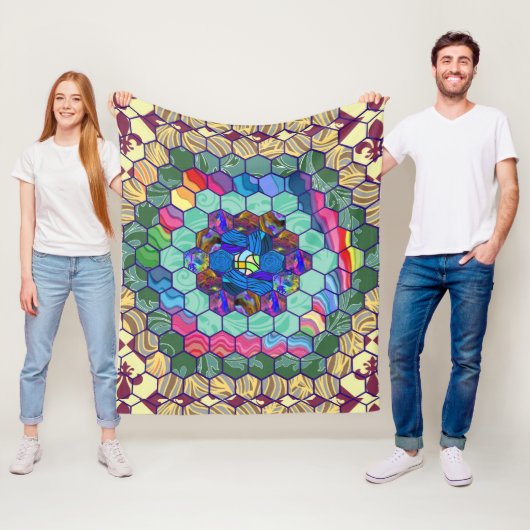 Couverture Polaire Édredon fait maison (En situation)