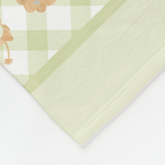 Couverture Polaire Éducatif Comptons En vichy Nom Boho Lion (Coin)