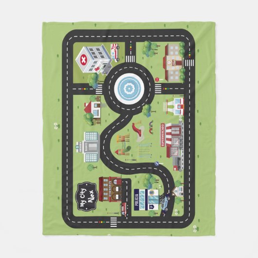 Couverture Polaire Educational Blanket My City (Devant)