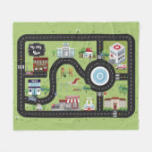 Couverture Polaire Educational Blanket My City (Devant (Horizontal))