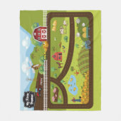 Couverture Polaire Educational Blanket My Farm (Devant)