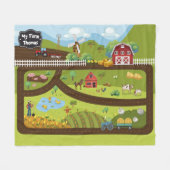 Couverture Polaire Educational Blanket My Farm (Devant (Horizontal))
