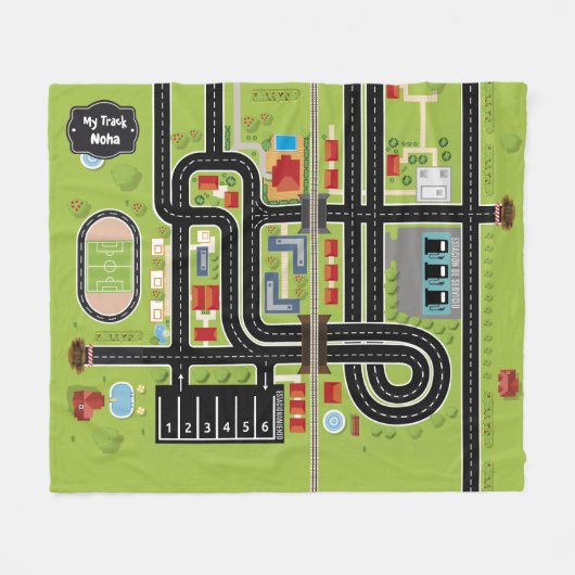 Couverture Polaire Educational Blanket My Track (Devant (Horizontal))