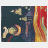 Couverture Polaire Edvard Munch - Anxiété (Devant (Horizontal))