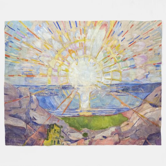 Couverture Polaire Edvard Munch - Le Soleil 1911 (Devant (Horizontal))