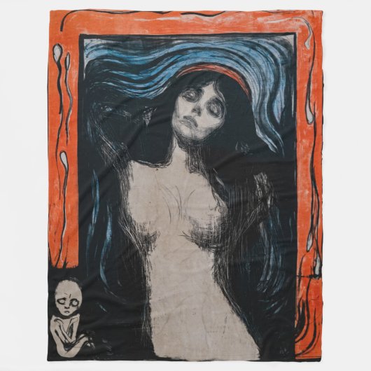 Couverture Polaire Edvard Munch - Madonna Lithographie (Devant)