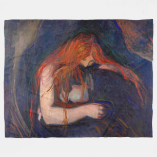 Couverture Polaire Edvard Munch - Vampire / Amour et douleur