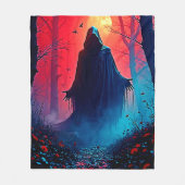 Couverture Polaire Eerie Shadow in Crimson Woods Design (Devant)