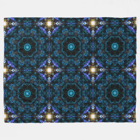 Couverture Polaire Effet Aqua Kaleidoscope, (Devant (Horizontal))