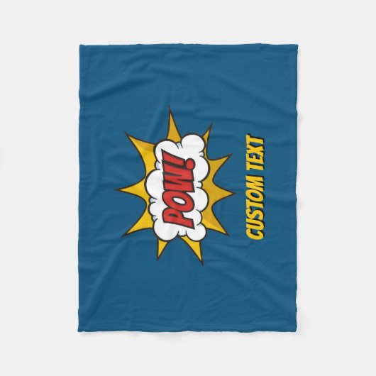 Couverture Polaire Effet audio comique Pow (Devant)