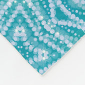 Couverture Polaire Effet d'étincelle en argent bleu turquoise Aqua (Coin)