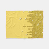 Couverture Polaire Effet Parties scintillant or et étincelles (Devant (Horizontal))