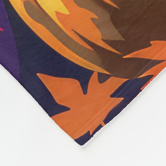 Couverture Polaire Éffrayant écossais Terrier Citrouille de sorcière  (Coin)