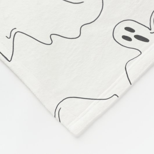 Couverture Polaire Éffrayant Ghost Happy Halloween Trick ou Treat Pri (Coin)