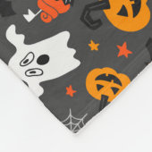 Couverture Polaire Éffrayant Halloween Motif Fleece Blanche (Coin)