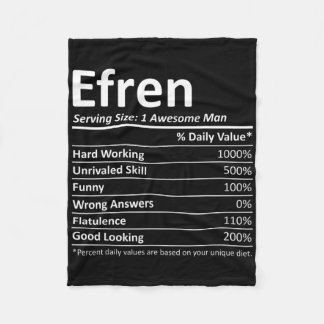 Couverture Polaire Efren Nutrition Funny Anniversaire Nom personnalis