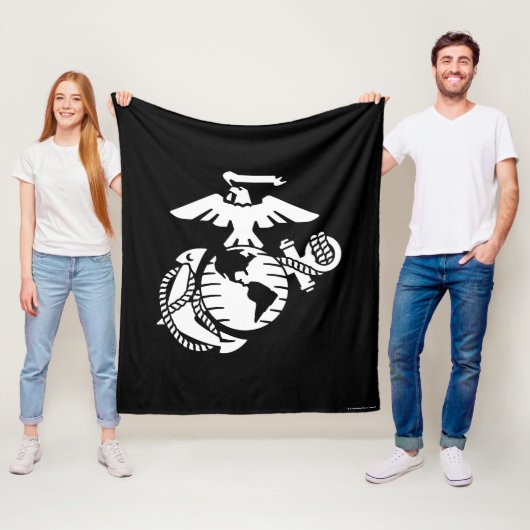 Couverture Polaire EGA à une couleur - blanc (En situation)