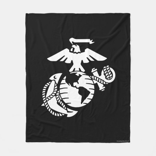 Couverture Polaire EGA à une couleur - blanc (Devant)