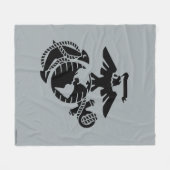 Couverture Polaire EGA à une couleur - Noir (Devant (Horizontal))