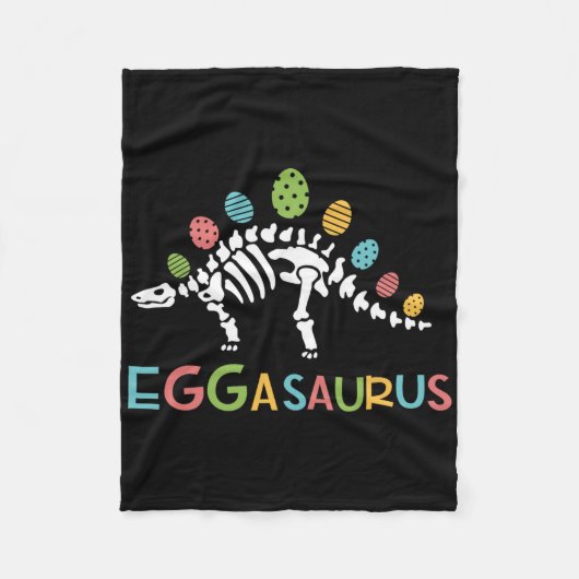 Couverture Polaire Eggasaurus Pâques Stegosaurus Dinosaure Garçons En (Devant)