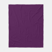Couverture Polaire Eggplant Purple Solid (Devant)