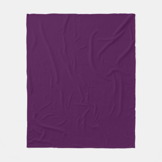 Couverture Polaire Eggplant Purple Solid (Devant)