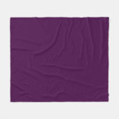 Couverture Polaire Eggplant Purple Solid (Devant (Horizontal))