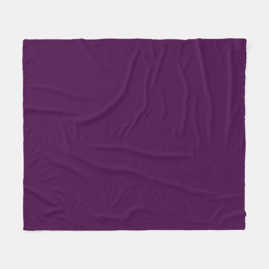 Couverture Polaire Eggplant Purple Solid (Devant (Horizontal))