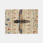 Couverture Polaire Egyptian Cat - Bastet on papyrus (Devant (Horizontal))