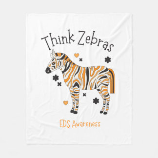 Couverture Polaire Ehlers Danlos Syndrome Cozy Zebra Blanket