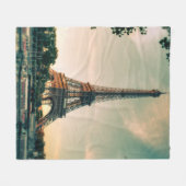 Couverture Polaire Eiffel tour lancer oreiller (Devant (Horizontal))