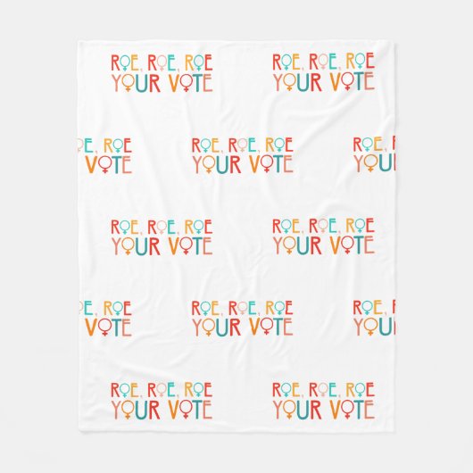 Couverture Polaire Élection 2024 Droits des femmes Roe Roe Roe Votre (Devant)