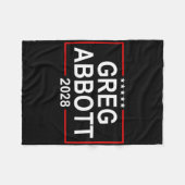 Couverture Polaire Élection présidentielle de Greg Abbott 2028 4 juil (Devant (Horizontal))