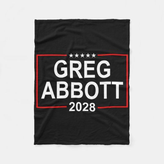 Couverture Polaire Élection présidentielle de Greg Abbott 2028 4 juil (Devant)