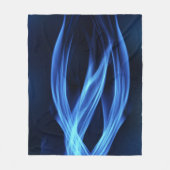 Couverture Polaire Electric Blue Wisps Organic Flow (Devant)